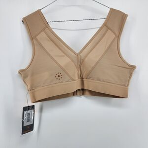 CopperLife Womens 2XL Beige Airknit Shoulder Support Bra NWT